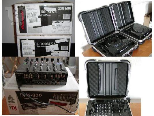 PoulaTo: 2x Pioneer CDJ-1000MK3 & 1x DJM-800 MIXER DJ PACKAGE + 1HDJ 2000 Headphones